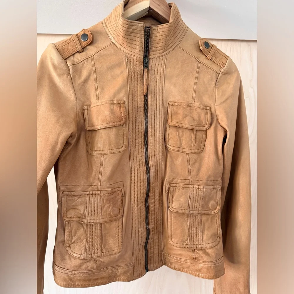 Lucky Brand Leather Jacket - Picture 10 of 12